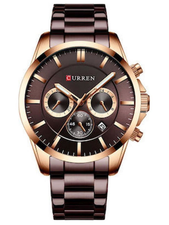 Curren Men's Watch 47mm Chronograph Battery wit...