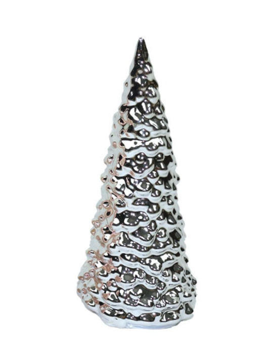 Decorațiune de Crăciun Ceramic Braduleț 12cm. Argintiu