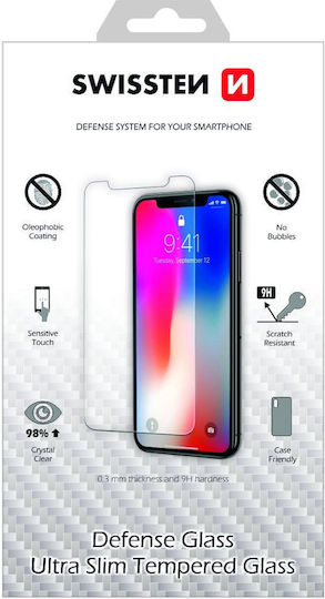 Swissten Ултра Тънък Закален Стъклен Премиум 9h Протектор за Екран Apple iPhone 13 Mini