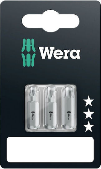 Wera 867/1 Standard Bits Torx Tx 25 + Tx 30 + Tx 40 X 25mm