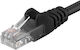 PremiumCord U/UTP Cat.6 (Gigabit) Καλώδιο Δικτύου Ethernet 0.5m Μαύρο