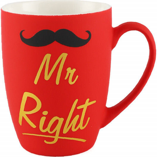 Mr Right Cani Ceramică Pufo Cafea Ceai 360 Ml Roșu