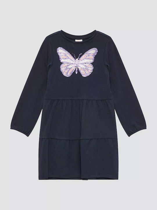 Girls Dress Long Sleeve Blue