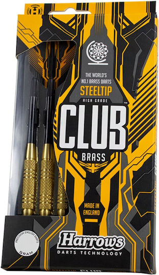 Harrows Club Brass Steeltip Darts 3x20g