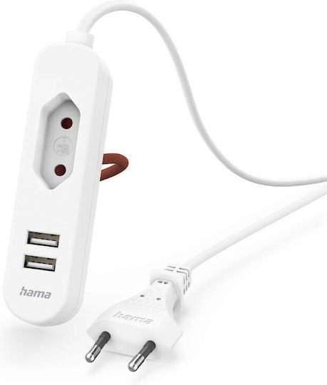 USB захранващ блок с 1.9 м дълъг кабел Hama-223202