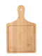 Bamboo Wooden Serving Platter with Handle for Food Appetizers and Pizza 33 x 18 cm Brown
