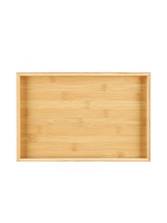 Pufo Bambus Servierplatte 40 cm Braune