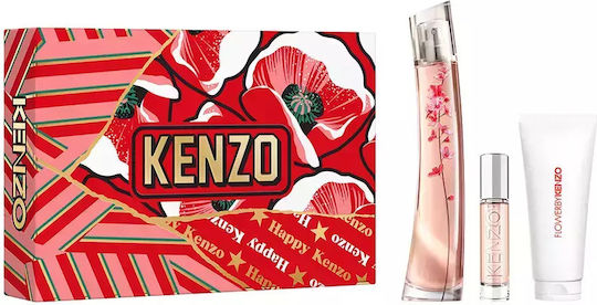 Kenzo Flower Дамски Комплект с Лосион за тяло 3бр