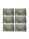 Plate Support Set Serving Meals Pufo Plants Design 6 Pieces