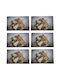 Plate Support Set Serving Meals Pufo Goodness Cheese Design 6 Pieces