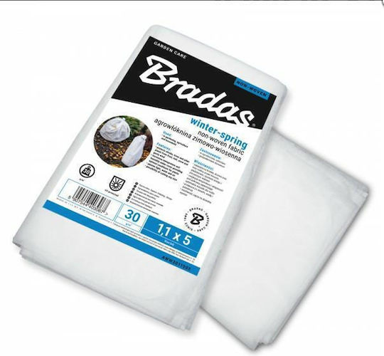 Bradas Frostschutzdeckel Geotextil 50gr/m² 1.6x5m Weiß