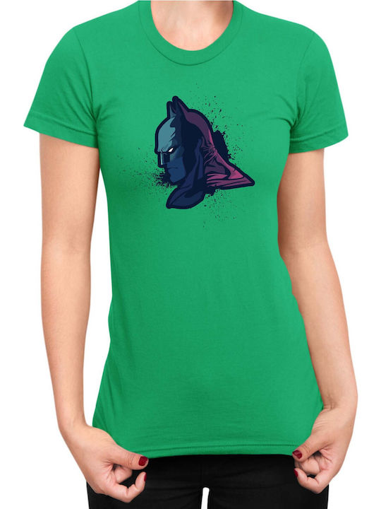Damen T-Shirt Tralala Batman 05 Grün