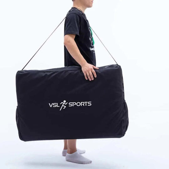 VSL Sports Θήκη Μεταφοράς Φυσιοθεραπείας Μαύρο 90x61εκ.
