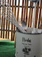 Metallic Kitchen Organizer Pufo Herbs Organizing Storing Cutlery Utensils Tea Bags Coffee Capsules White
