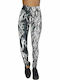 Women's Long Training Legging High Waisted White Black