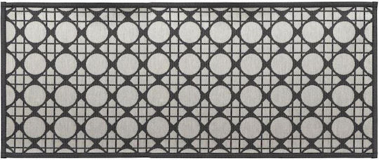 Atmosphera Covor Geometric Rectangular Negru 50x120cm