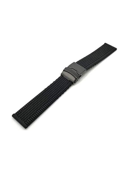 Rubber Strap Black 20mm