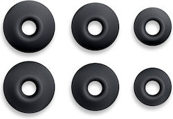 Replacement In-ear Ear Tips Size S M L Black