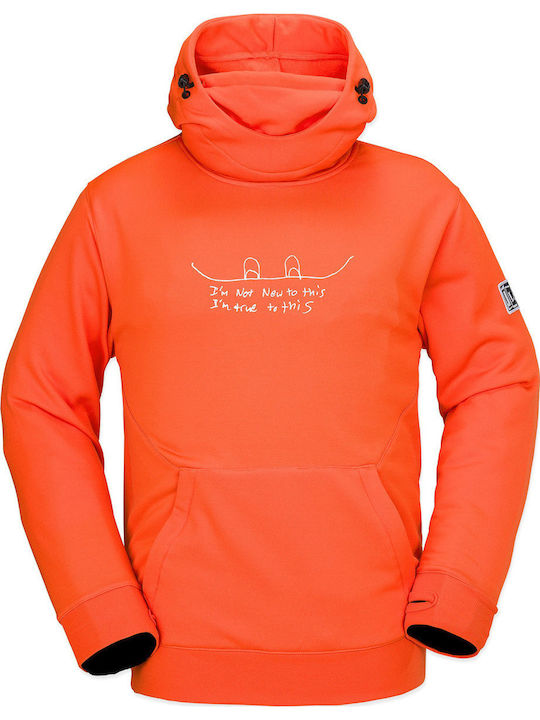 Hydro Riding Sweatshirt mit Kapuze Flame Rot