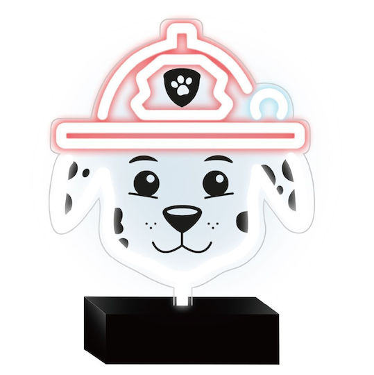 Paw Patrol Led Παιδικό Διακοσμητικό Φωτιστικό Λευκό 25εκ.