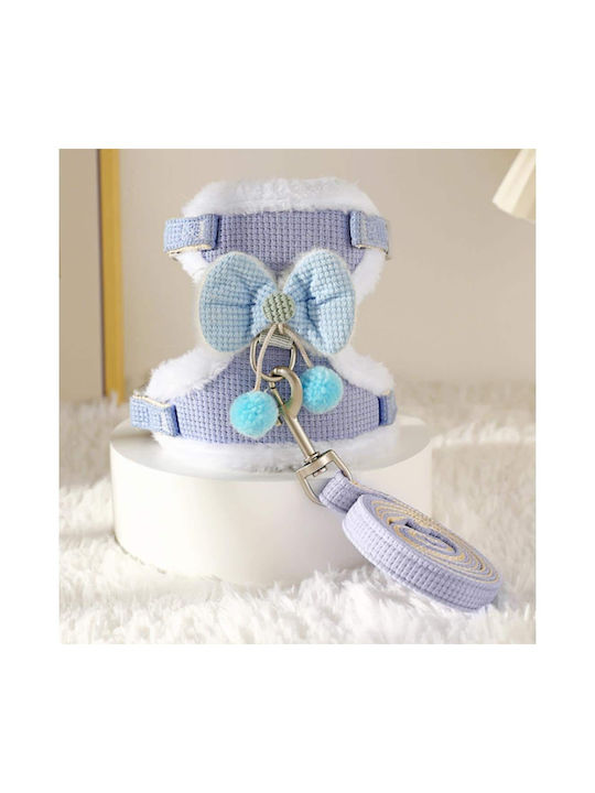 Animal Cat Harness Vest with Guide Purple 15mm x 34 - 43cm