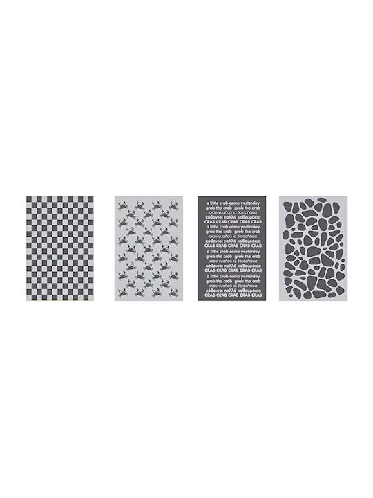 Palamaiki Jack102 Towel from 100% Cotton in Gray Color 40x60cm 4pcs