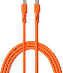 Colorum USB 2.0 Cable USB-C Male - USB-C 60W PD Orange 1.8m