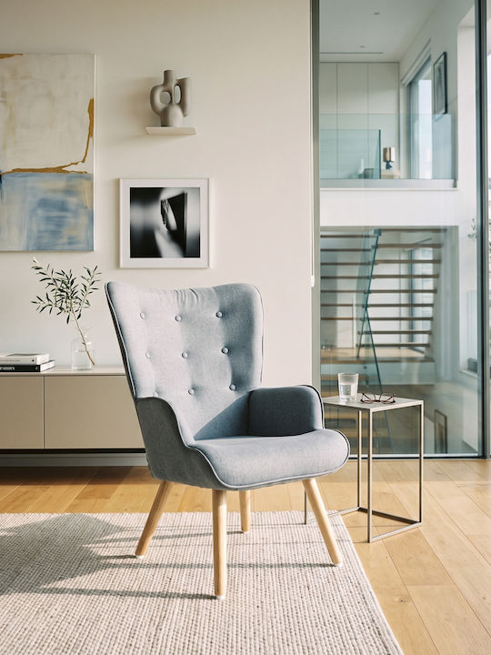 Burnaby Πολυθρόνα Γκρι 68x68x97.5cm