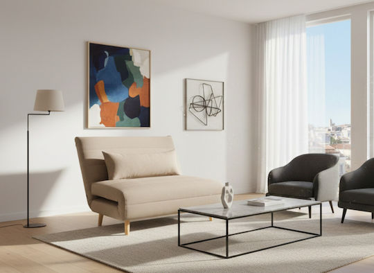 Cash Doppelsitzer Sofa Bett Stoff 107x91x84cm Khaki