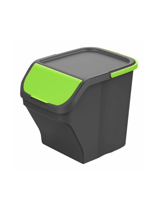 Mondex Waste Bin Recycling Plastic Green 25lt 1pcs