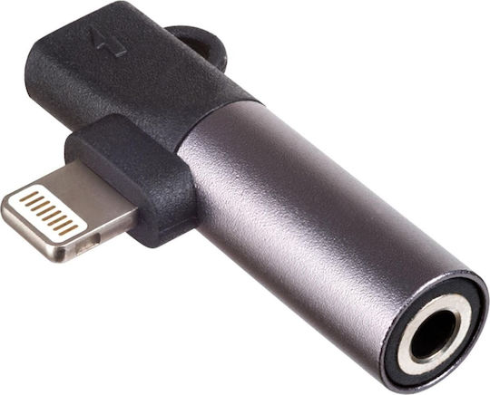 Akyga Lightning Lightning 3.5mm Jack Adapter Abs Black