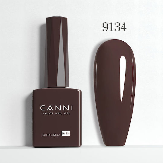 Canni Hema Free Ημιμόνιμο Βερνίκι Νυχιών Woody Brown 9134 9ml