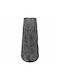 Ceramic Vase with Embossed Texture Anthracite Silver Color 15x15x35cm Ankor Ankor 840274