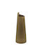 Ceramic Vase with Embossed Texture in Bronze Gold Color 14.3x14.3x38.1cm Ankor Ankor 840397