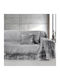 Guy Laroche Perth Sesselüberwurf Chenille 180x150cm Silber