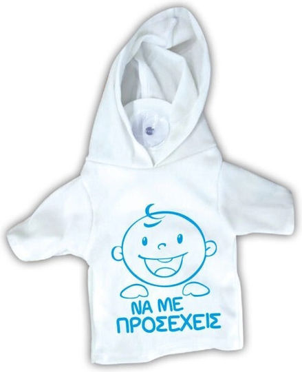 Dorosimo Baby an Bord Schild T-Shirt mit Aufkleber Blau