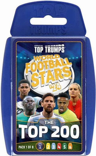 Board Game Top Trumps World Football Stars 2024 The Top 200 Pack 1 for 2-4 Players 6+ Years Old (EN) Winning Moves