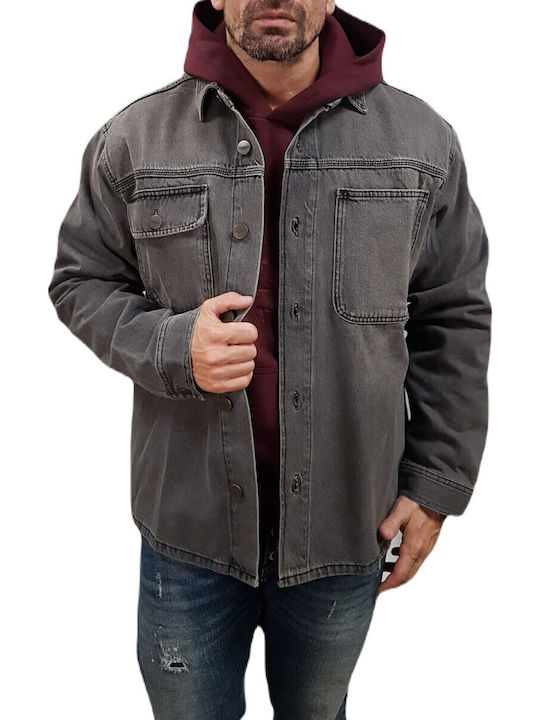 Jack & Jones Τζιν Overshirt Black, Gray