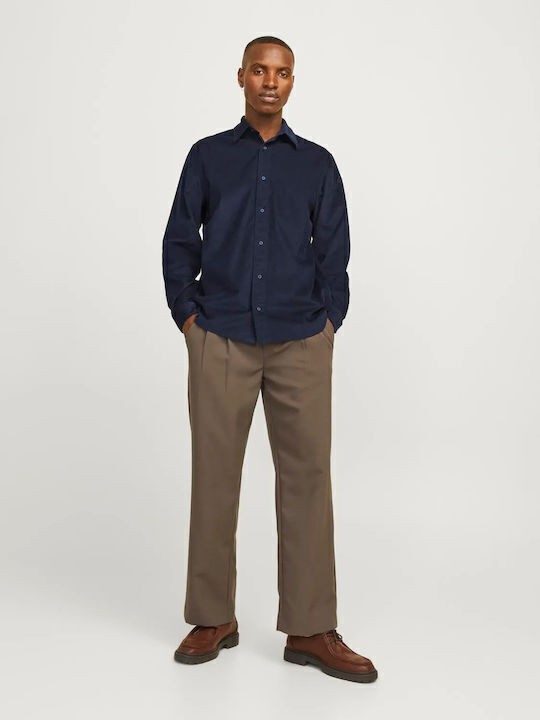 Jack & Jones Μακρυμάνικo Κοτλέ Πουκάμισο Σκούρο...