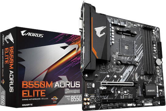 Gigabyte B550M Aorus Elite AX Wi-Fi Motherboard Micro ATX με AMD AM4 Socket