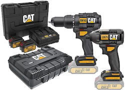 CAT COMBO-05 Battery Powered Tool Set Impact Drill Driver And Impact Screwdriver CAT COMBO-05 Battery Powered Tool Set Impact Drill Driver And Impact Screwdriver