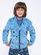 Muydemi Kinder Bademantel Winterlich Baumwoll Blue