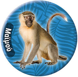 Round Magnet Animals 6 Monkey