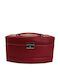 Davidts Metallisches Schmuckkästchen mit Schublade & Spiegel Rote 28x17,5x15cm