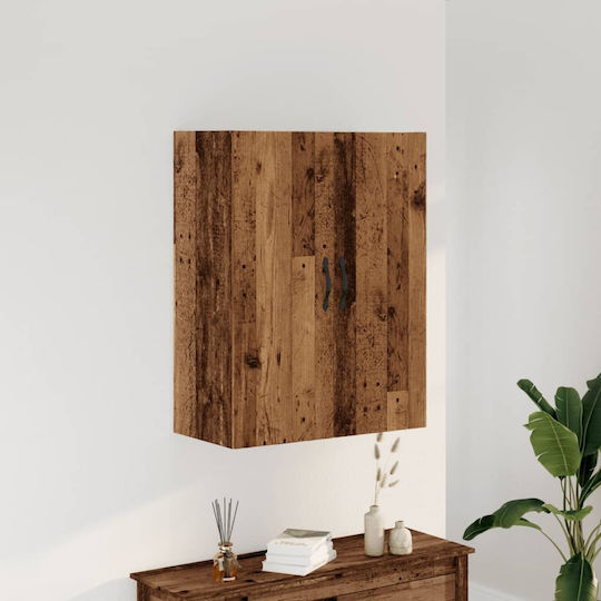 Hängeschrank fürs Wohnzimmer aus Spanplatte Braun 69,5 x 34 x 90 cm