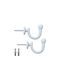 Central Home Holdback Hook made of Metal White 2pcs