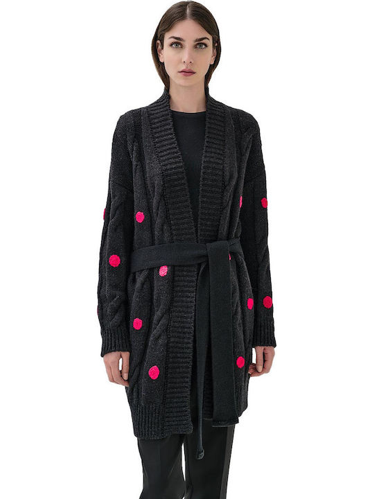 Tailor Made Knitwear Γυναικεία Πλεκτή Ζακέτα Black