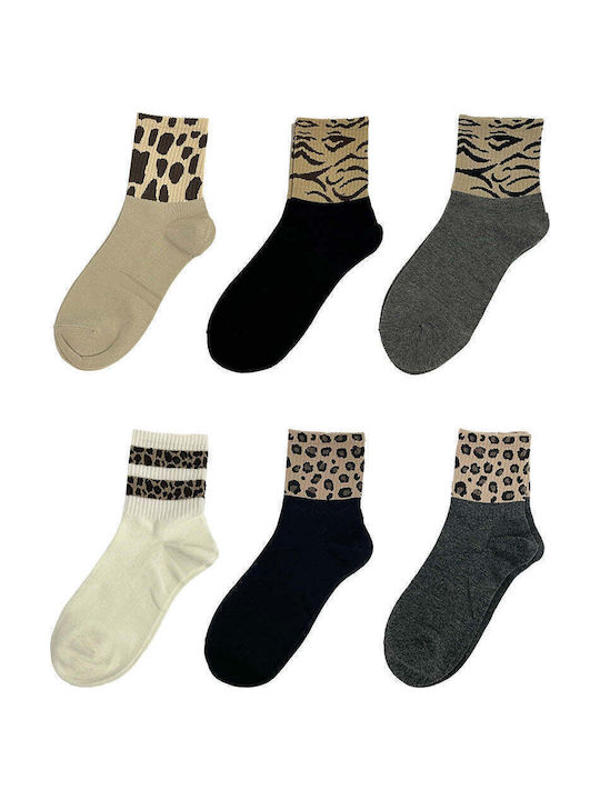 Ustyle Femei Șosete Animal Print 6Pachet