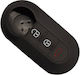 Car Key Cover Case made of with 3 Buttons for Fiat / Lancia in Black Color