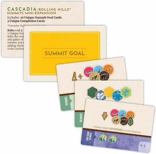 Επέκταση Παιχνιδιού Cascadia Rolling Hills Summits για 1-4 Παίκτες 10+ Ετών (EN) Alderac